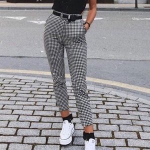 NWT Rag & Bone Black and White Gingham Capri Jeans